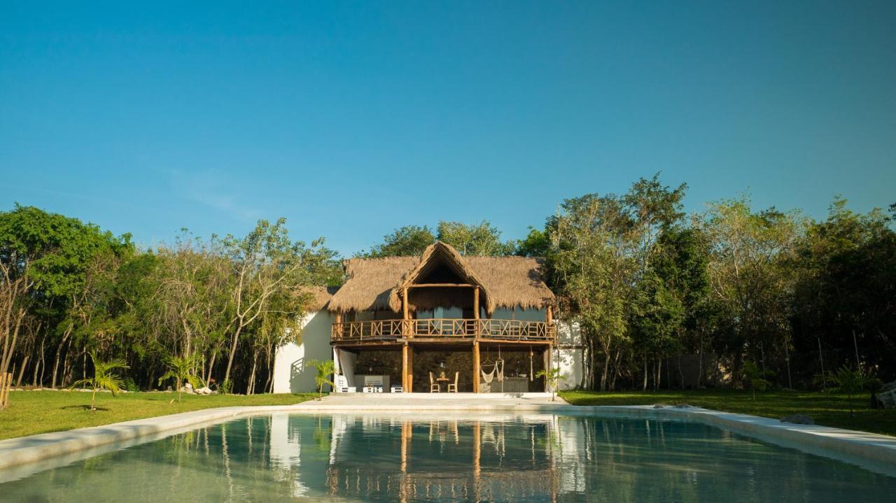 Las Nubes Villa Xpu Ha Bagian luar foto
